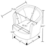 Ellorie Beige 3-Piece Upholstered Curved Sofa Set from Coaster - Luna Furniture