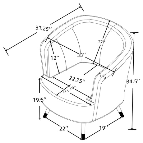 Ellorie Beige 3-Piece Upholstered Curved Sofa Set from Coaster - Luna Furniture