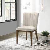 Elmwood Beige Fabric Dining Chair (Set Of 2) from Midinmod - Luna Furniture