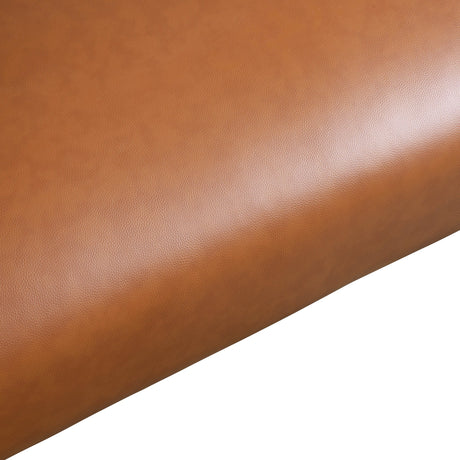 Elwood Cognac Vegan Leather Sofa from Ashcroft Furniture - Luna Furniture