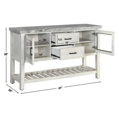 Canova Gray Marble Top Server from Steve Silver - Luna Furniture