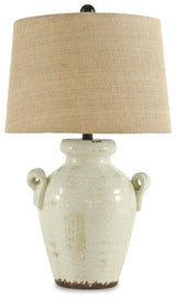Emelda Cream Table Lamp (Set of 2) from Ashley Furniture - Luna Furniture
