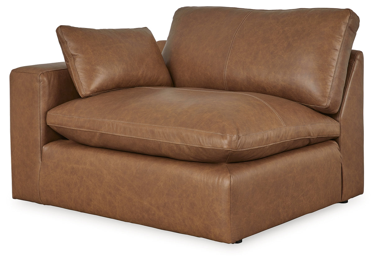 Emilia Caramel 3-Piece Sectional and 2 Ottomans from Ashley - Luna Furniture