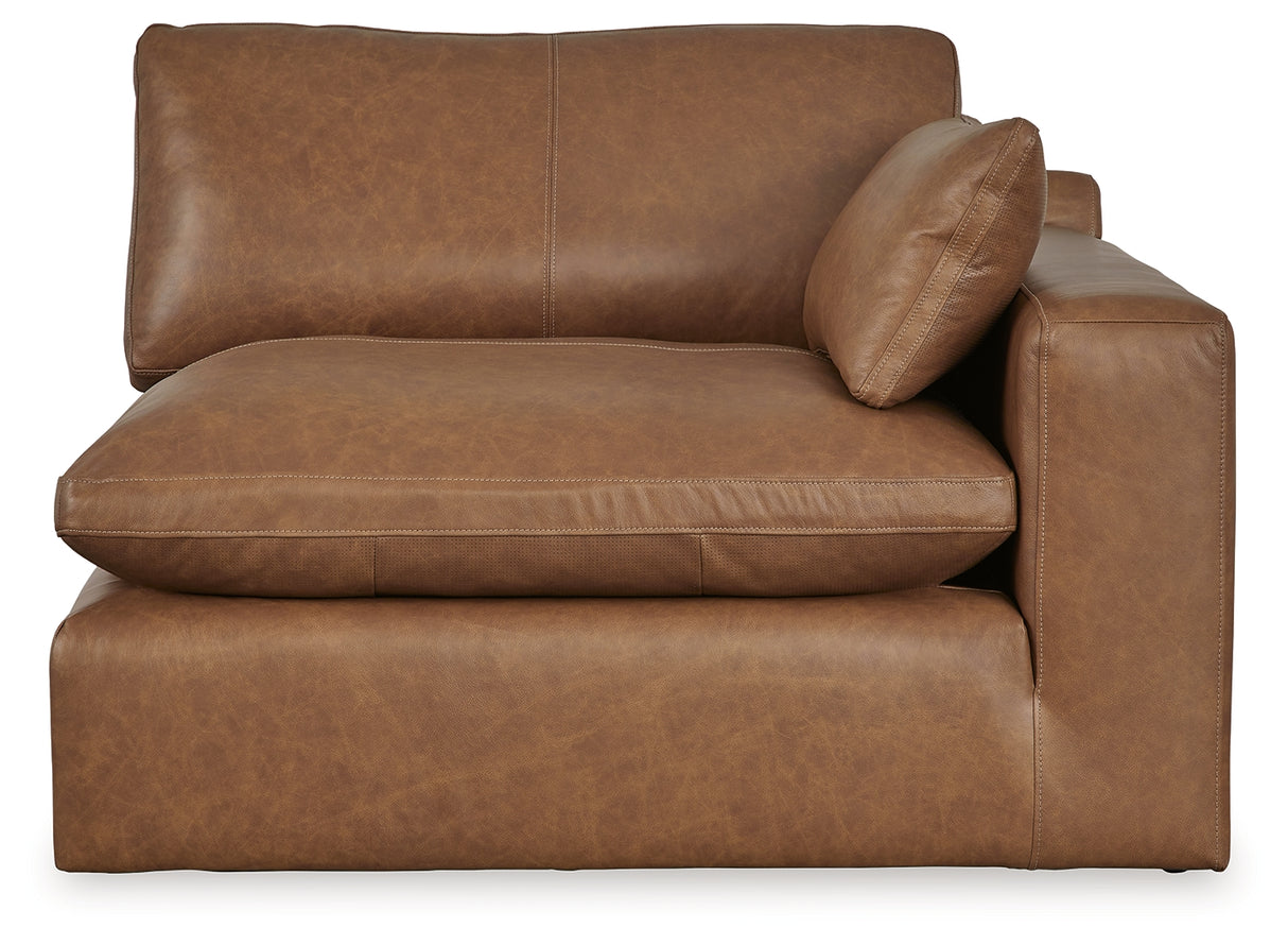 Emilia Caramel 3-Piece Sectional and 2 Ottomans from Ashley - Luna Furniture