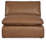 Emilia Caramel 3-Piece Sectional and 2 Ottomans from Ashley - Luna Furniture