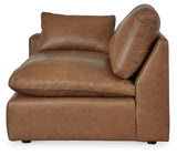 Emilia Caramel 3-Piece Sectional Sofa, 2-Piece Sectional Loveseat and Ottoman from Ashley - Luna Furniture