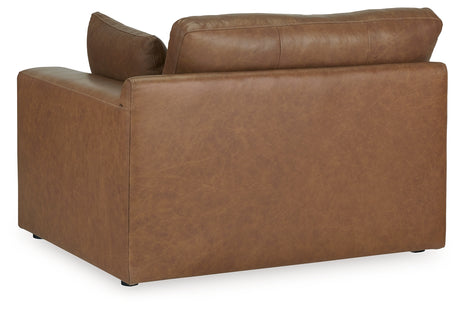 Emilia Caramel 3-Piece Sectional Sofa, 2-Piece Sectional Loveseat and Ottoman from Ashley - Luna Furniture