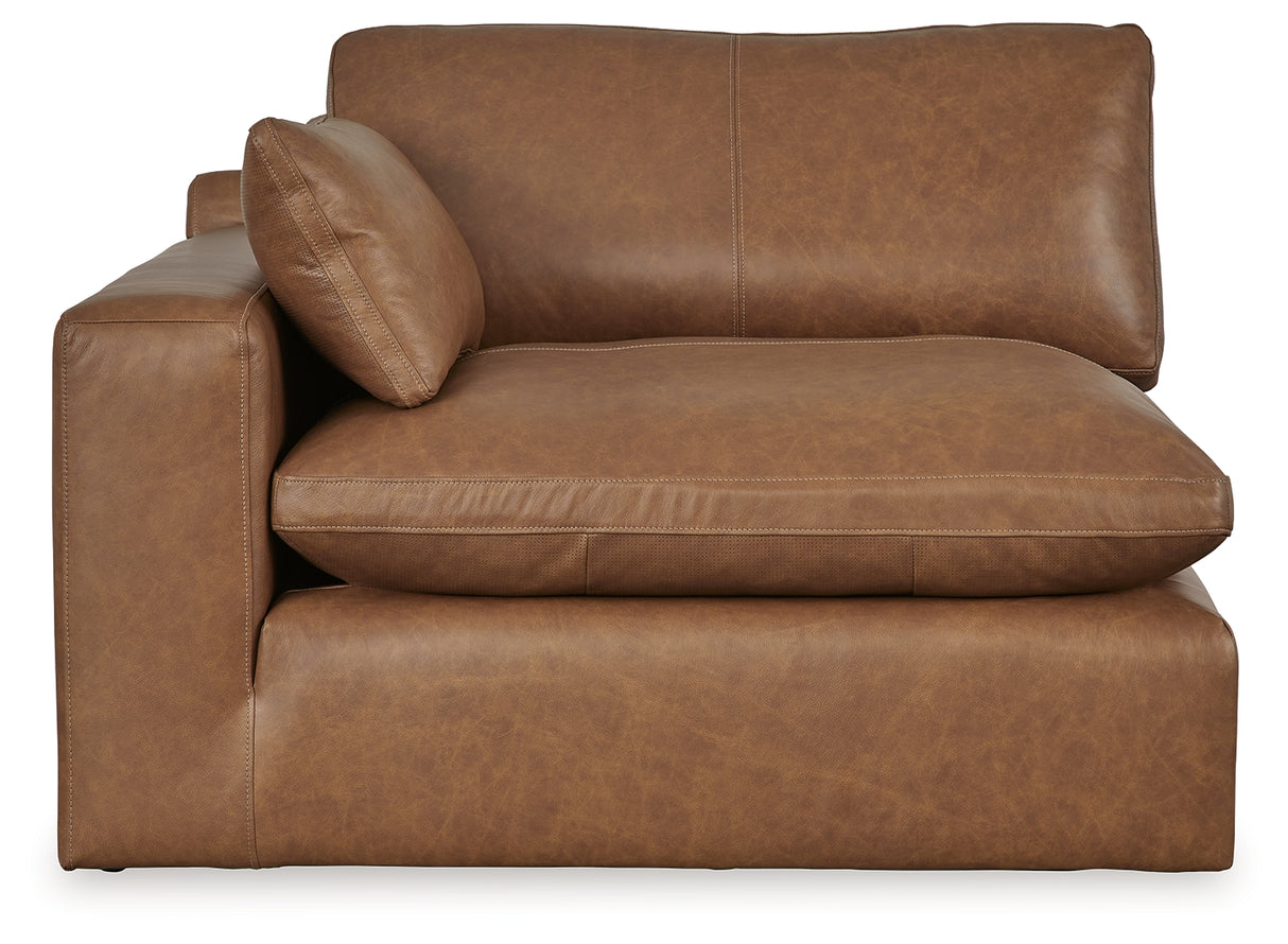 Emilia Caramel 3-Piece Sectional Sofa, 2-Piece Sectional Loveseat and Ottoman from Ashley - Luna Furniture