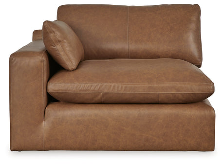 Emilia Caramel 3-Piece Sectional Sofa, 2-Piece Sectional Loveseat and Ottoman from Ashley - Luna Furniture