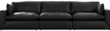 Emilia Black 3-Piece Leather Modular Sofa from Ashley - Luna Furniture