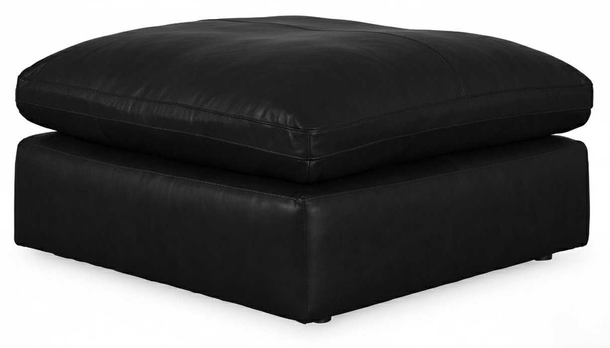 Emilia Black Oversized Accent Ottoman from Ashley - Luna Furniture