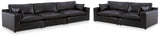 Emilia Sofa and Loveseat in Black from Ashley - Luna Furniture