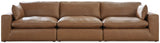 Emilia Caramel Leather Modular Living Room Set from Ashley - Luna Furniture