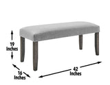 Emily Backless Bench from Steve Silver - Luna Furniture