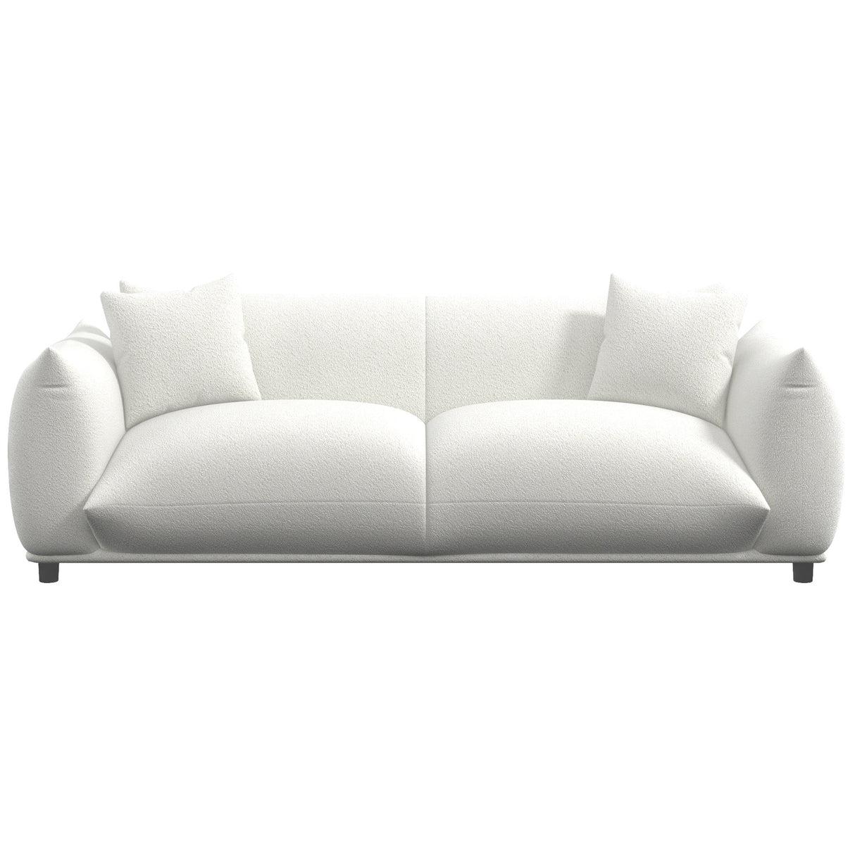 Emma Mid Century Modern Luxury Cream Boucle Sofa from Ashcroft Furniture - Luna Furniture