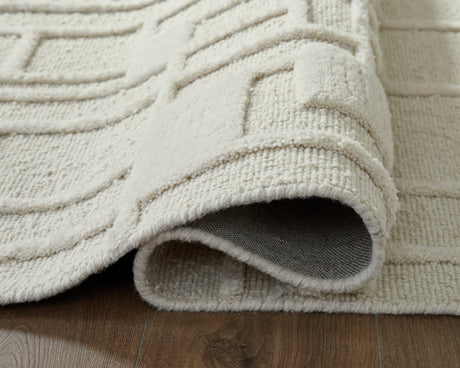 Empriss Ivory Large Rug from Ashley Furniture - Luna Furniture