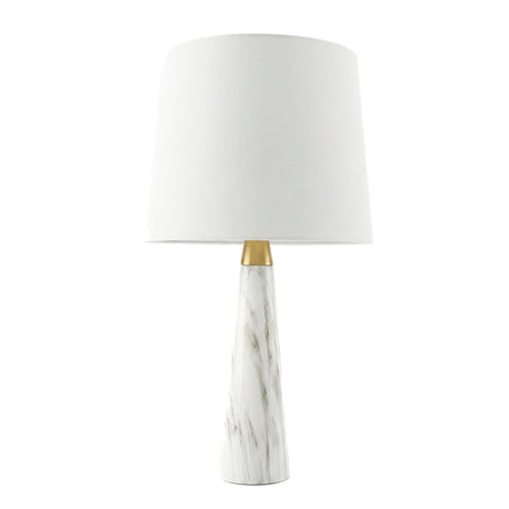 Enclave Hydro Black Table Lamp with On/Off Switch Faux Marble Base Fabric Shade-TBL03700501-Ashcroft-enclave-hydro-black-table-lamp-wb.jpg-Luna Furniture