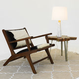 Enclave Hydro Black Table Lamp with On/Off Switch Faux Marble Base Fabric Shade from Midinmod - Luna Furniture