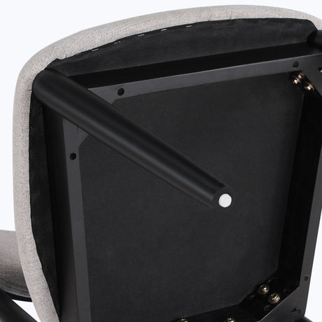Magnolia Black/Gray Upholstered Side Chair, Black, Set of 2 from Steve Silver - Luna Furniture