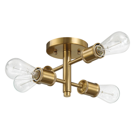 Ephemeral Four Lights Semi Flush Mount Retro Hallway Kitchen Bedroom Living Room Ceiling Pendant 11"W × 6.5"H from Ashcroft Furniture - Luna Furniture