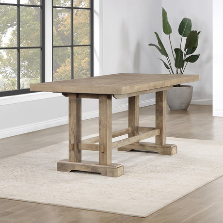 Napa 108-Inch Counter Table with/2 18-inch Leaves, Sand from Steve Silver - Luna Furniture