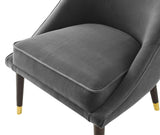 Avalon Charcoal Velvet Accent Chair from Steve Silver - Luna Furniture
