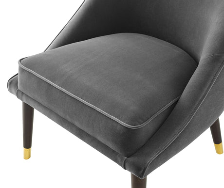 Avalon Charcoal Velvet Accent Chair from Steve Silver - Luna Furniture
