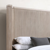 Henry Reeded King Bed, Tan Finish from Steve Silver - Luna Furniture