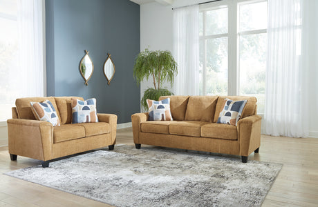 Erinslane Sofa and Loveseat in Honey from Ashley - Luna Furniture
