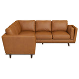 Erman Tan Genuine Leather Corner Sectional Sofa from Ashcroft Furniture - Luna Furniture