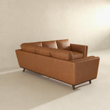 Erman Tan Genuine Leather Corner Sectional Sofa from Ashcroft Furniture - Luna Furniture