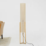 Ethos Floor Lamp Oak and Natural from Ashcroft Furniture - Luna Furniture