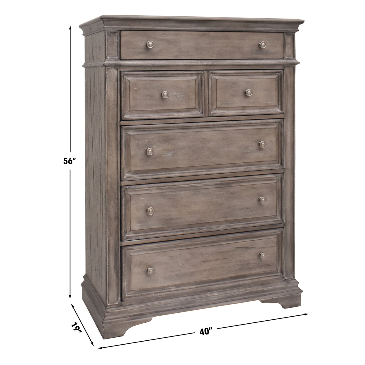 Highland Park Chest, Waxed Driftwood from Steve Silver - Luna Furniture