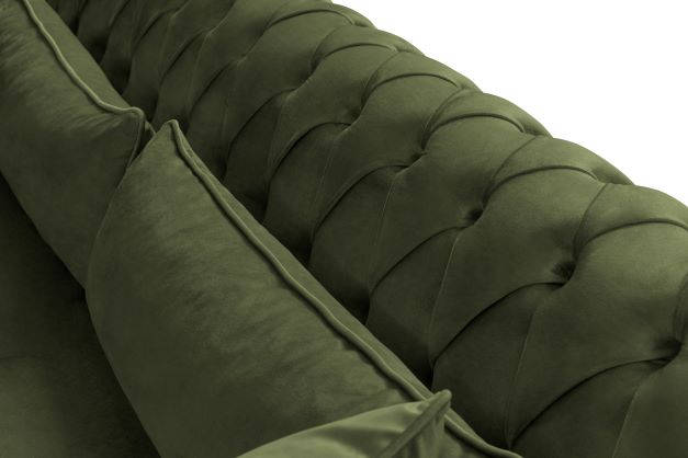 Eva Green Velvet Luxury Chester 81" Sofa from Luna Furniture - Luna Furniture