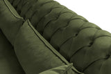 Eva Green Velvet Luxury Chester 81" Sofa from Luna Furniture - Luna Furniture