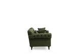 Eva Green Velvet Luxury Chester 81" Sofa from Luna Furniture - Luna Furniture
