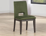 Evan Green Velvet Side Chair, Set of 2 from Steve Silver - Luna Furniture
