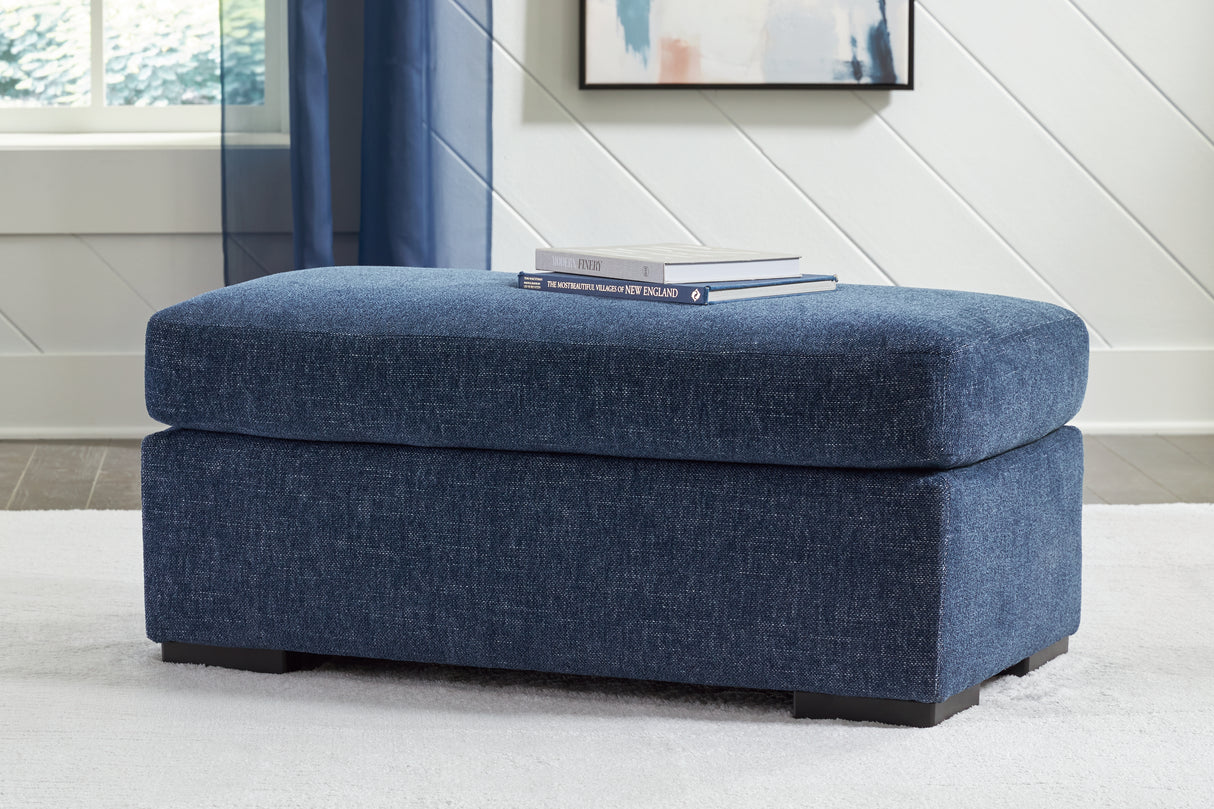 Evansley Navy Ottoman from Ashley - Luna Furniture