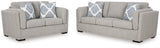 Evansley Sofa and Loveseat in Pewter from Ashley - Luna Furniture