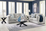 Evansley Pewter Living Room Set from Ashley - Luna Furniture