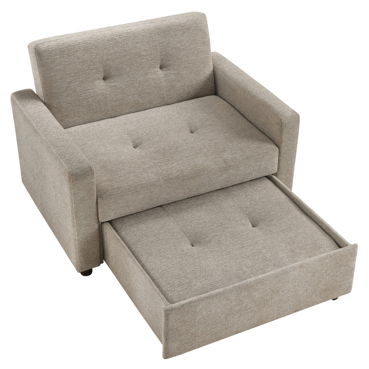 Noah Brown Convertible Sleeper Chair-and-a-Half from Steve Silver - Luna Furniture