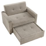 Noah Brown Convertible Sleeper Chair-and-a-Half from Steve Silver - Luna Furniture