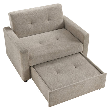 Noah Brown Convertible Sleeper Chair-and-a-Half from Steve Silver - Luna Furniture