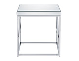 Evelyn End Table, Chrome from Steve Silver - Luna Furniture