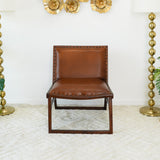 Everett Tan Leather Lounge Chair from Ashcroft Furniture - Luna Furniture