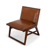 Everett Tan Leather Lounge Chair from Ashcroft Furniture - Luna Furniture