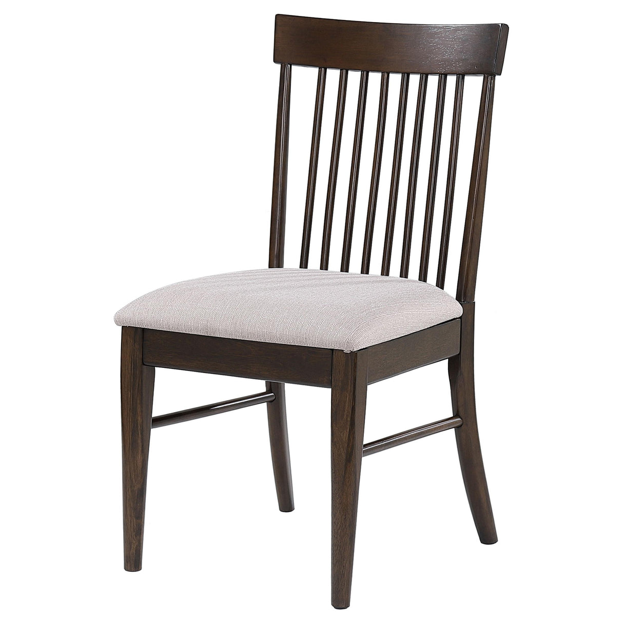 Everton Walnut Slat Back Dining Side Chair, Set of 2 from Coaster - Luna Furniture