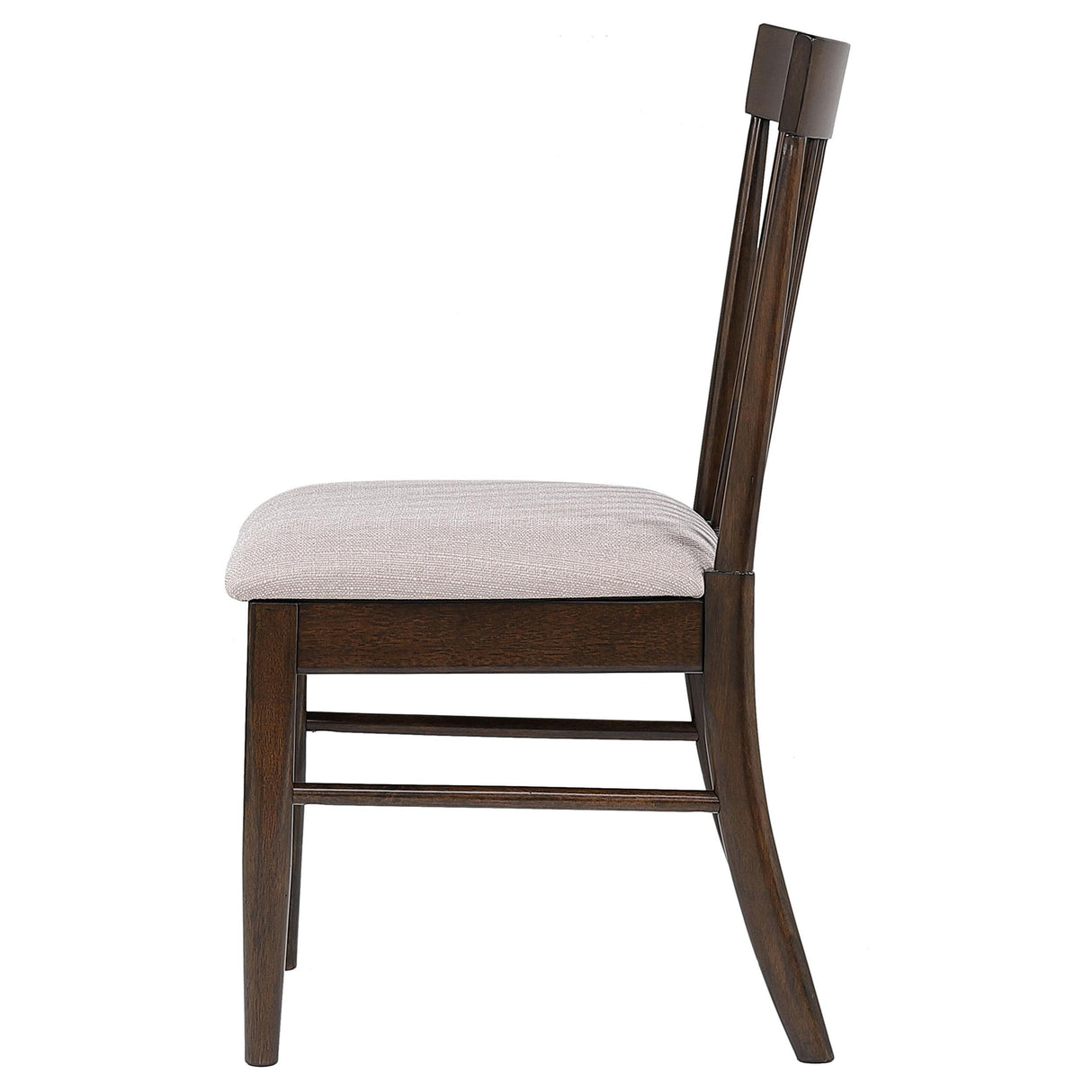 Everton Walnut Slat Back Dining Side Chair, Set of 2 from Coaster - Luna Furniture
