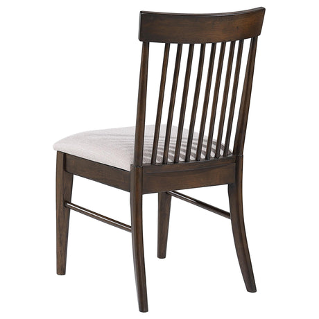 Everton Walnut Slat Back Dining Side Chair, Set of 2 from Coaster - Luna Furniture