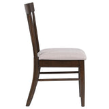 Everton Walnut Slat Back Dining Side Chair, Set of 2 from Coaster - Luna Furniture